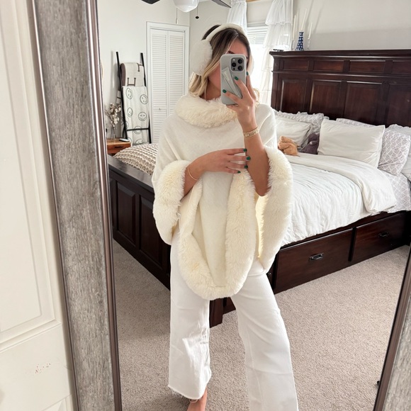 White Fur Sweater Top - Picture 5 of 14